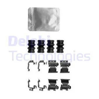 DELPHI LX0657 - Kit d'accessoires, plaquette de frein à disque