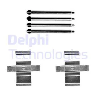DELPHI LX0658 - Kit d'accessoires, plaquette de frein à disque