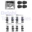 DELPHI LX0660 - Kit d'accessoires, plaquette de frein à disque