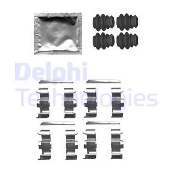 DELPHI LX0660 - Kit d'accessoires, plaquette de frein à disque