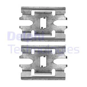 Kit d'accessoires, plaquette de frein à disque DELPHI LX0662