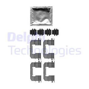 DELPHI LX0663 - Kit d'accessoires, plaquette de frein à disque