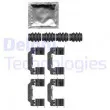 DELPHI LX0664 - Kit d'accessoires, plaquette de frein à disque
