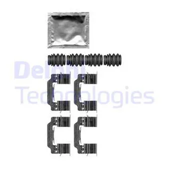 Kit d'accessoires, plaquette de frein à disque DELPHI LX0664