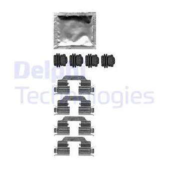 Kit d'accessoires, plaquette de frein à disque DELPHI LX0665
