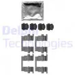 DELPHI LX0666 - Kit d'accessoires, plaquette de frein à disque