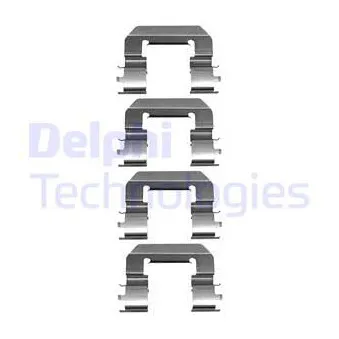 DELPHI LX0667 - Kit d'accessoires, plaquette de frein à disque