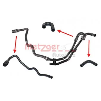 Durite de radiateur METZGER OEM 1357243080