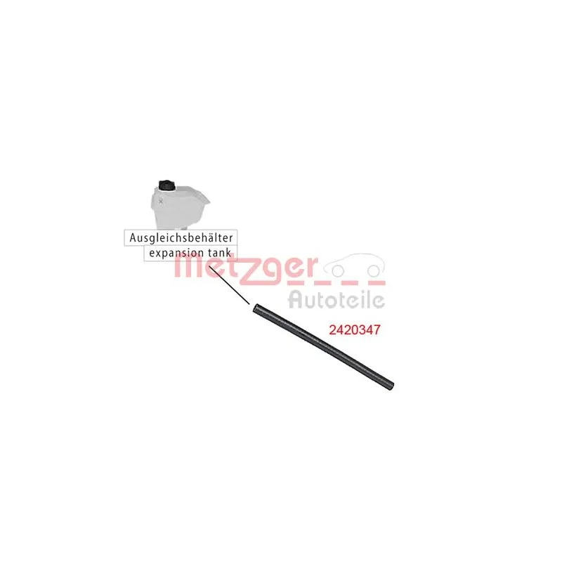 Durite de radiateur METZGER 2420347 - Visuel 1