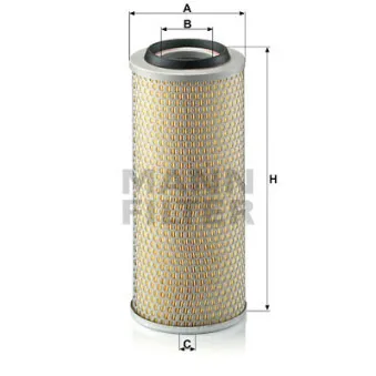 Filtre à air MANN-FILTER C 15 165/4 pour MERCEDES-BENZ LK/LN2 1117 S,1117 LS - 158cv
