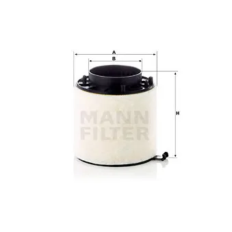 Filtre à air MANN-FILTER C 16 114/1 x pour AUDI A4 3.0 TDI - 204cv
