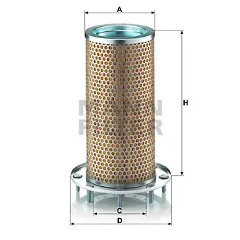 Filtre à air secondaire MANN-FILTER OEM 2P5080