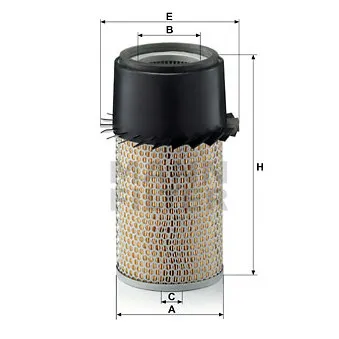 Filtre à air MANN-FILTER OEM 6000145453