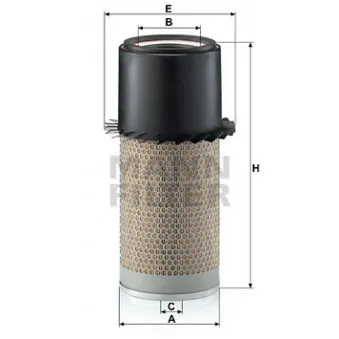 Filtre à air MANN-FILTER OEM 267953