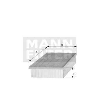 Filtre à air MANN-FILTER C 21 136 pour OPEL MERIVA 1.6 CDTI - 110cv