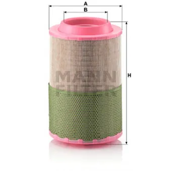 Filtre à air MANN-FILTER C 23 632/1 pour HYUNDAI S COUPE 1.5 i Turbo - 116cv
