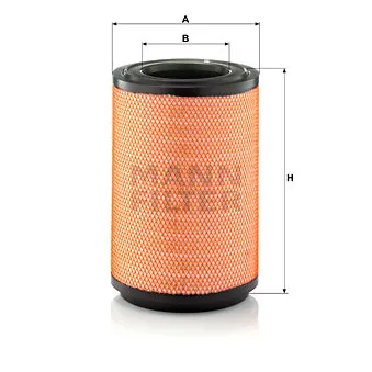 Filtre à air MANN-FILTER C 31 1254 pour SCANIA P,G,R,T - series P 230 - 230cv