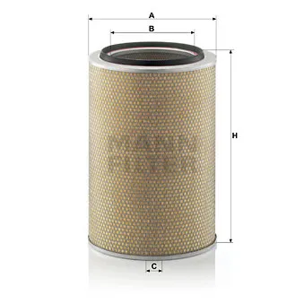 Filtre à air MANN-FILTER C 33 1465/1 pour IVECO T-WAY AD400T45TWP - 450cv