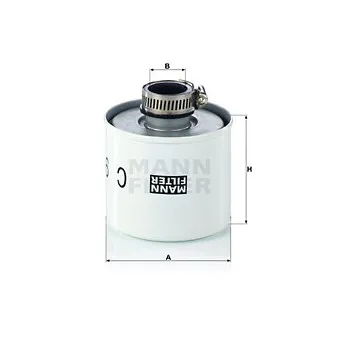 Filtre, ventilation du carter-moteur MANN-FILTER C 9004 pour VOLVO A A40D - 420cv