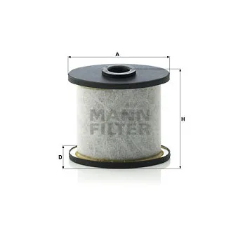 Filtre, ventilation du carter-moteur MANN-FILTER C 911 x-2 pour GINAF C-Series 2120 N - 240cv