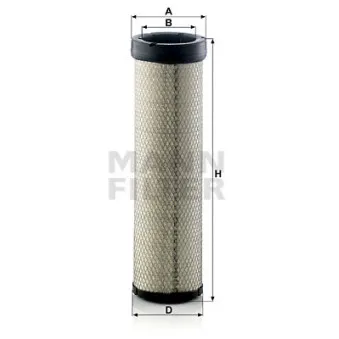 MANN-FILTER CF 14 002 - Filtre à air secondaire