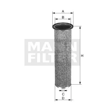 MANN-FILTER CF 16 219 - Filtre à air secondaire