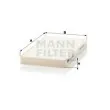 MANN-FILTER CU 20 005-2 - Filtre, air de l'habitacle