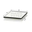 Filtre, air de l'habitacle MANN-FILTER [CU 2530]