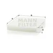 MANN-FILTER CU 2545 - Filtre, air de l'habitacle