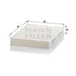 MANN-FILTER CU 2736-2 - Filtre, air de l'habitacle