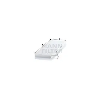 Filtre, air de l'habitacle MANN-FILTER CU 4036 pour SETRA Series 400 ComfortClass S 416 GT-HD - 456cv