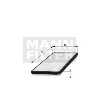 Filtre, air de l'habitacle MANN-FILTER CU 42 100