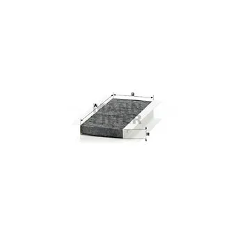 Filtre, air de l'habitacle MANN-FILTER CUK 22 008-4 pour BMW Série 3 335 xi - 326cv