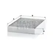 MANN-FILTER CUK 23 014-2 - Filtre, air de l'habitacle