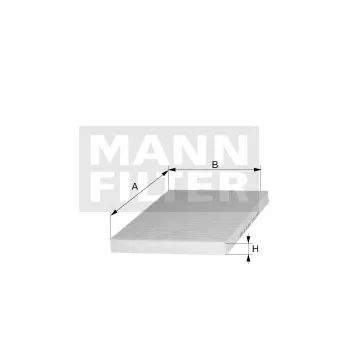 MANN-FILTER CUK 23 019/1 - Filtre, air de l'habitacle