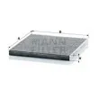 MANN-FILTER CUK 2435 - Filtre, air de l'habitacle