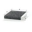 MANN-FILTER CUK 2680 - Filtre, air de l'habitacle