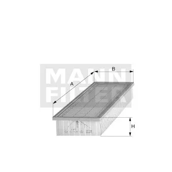 Filtre, air de l'habitacle MANN-FILTER CUK 3038