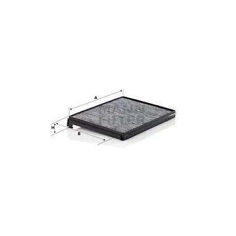 Filtre, air de l'habitacle MANN-FILTER CUK 33 001 pour MERCEDES-BENZ ATEGO 2 FTP 440 - 435cv