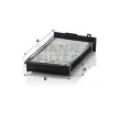 MANN-FILTER CUK 3518 - Filtre, air de l'habitacle