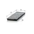 Filtre, air de l'habitacle MANN-FILTER [CUK 37 001]