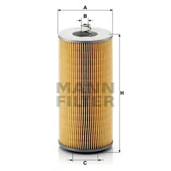 Filtre à huile MANN-FILTER H 12 110/2 x pour MERCEDES-BENZ NG 3228 K - 280cv