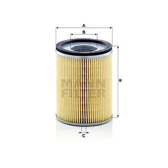 Filtre à huile MANN-FILTER H 1366 x pour MERCEDES-BENZ UNIMOG U 900 - 110cv