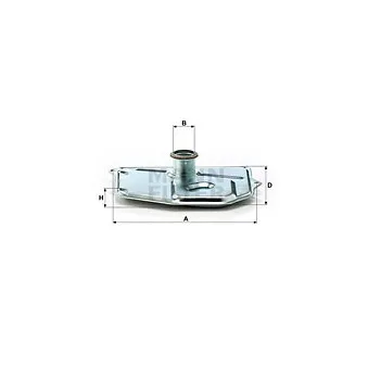 Filtre hydraulique, boîte automatique MANN-FILTER H 199/1 pour MERCEDES-BENZ T2/LN1 510 - 95cv