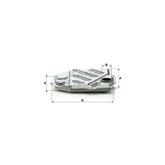 Kit de filtre hydraulique, boîte automatique Metalcaucho 21010