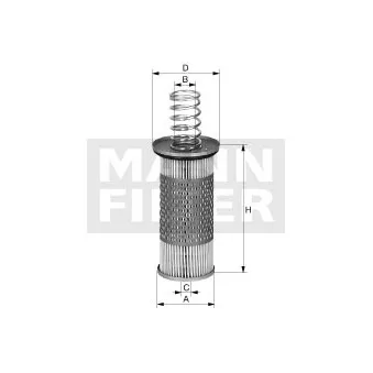 Filtre hydraulique, boîte automatique MANN-FILTER HD 1053 pour CASE IH Maxxum 140 - 140cv