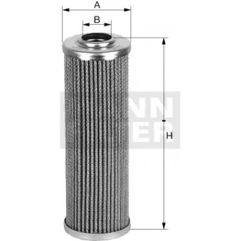 Filtre, système hydraulique de travail MANN-FILTER HD 518/5 x pour CLAAS ARION 540 - 150cv