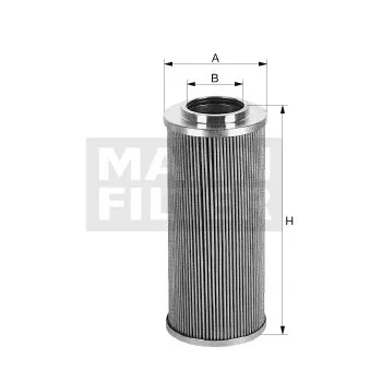 Filtre, système hydraulique de travail MANN-FILTER HD 6002 pour JOHN DEERE Series 6 6125R - 125cv