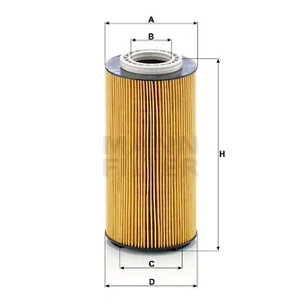 Filtre à huile MANN-FILTER HU 12 003 x pour MAN TGS 33,540 - 540cv