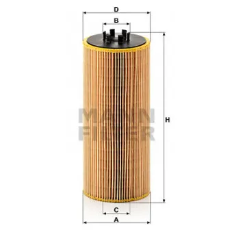 Filtre à huile MANN-FILTER HU 12 110 x pour MITSUBISHI Fuso FV51SK - 360cv